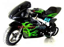 MINIBIKE Flame Edition čierna-zelena