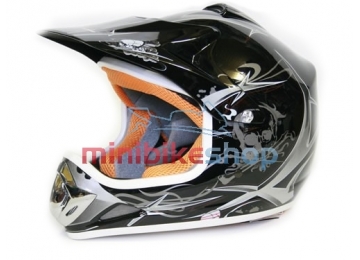 Detská Moto Helma Nitro, Čierna Detská Moto Helma Nitro, Čierna