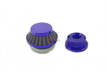 Športový vzduchový filter + ALU príruba, modrý Športový vzduchový filter + ALU príruba, modrý