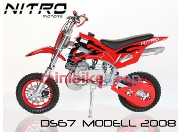 Minicross DS67, červená-čierná